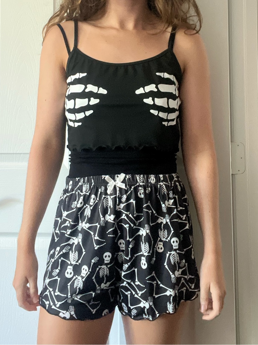 Skeleton Print Pajama Set - Picture 9 of 11